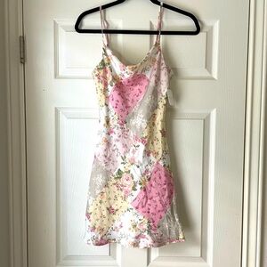 Floral Patchwork Mini Dress